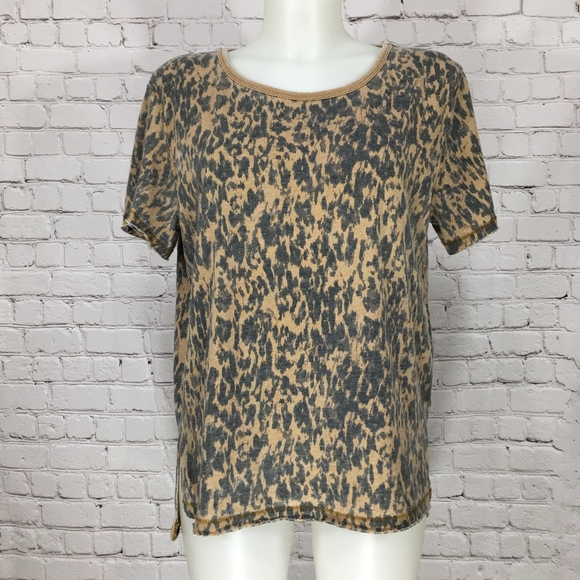 Free People Tops - Free People Camo Animal Print Tee